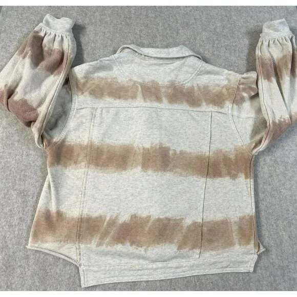 Women’s Anthropologie POL Tie Dye Jacket Bohemian Raw Edges Size M Distressed - Picture 2 of 13